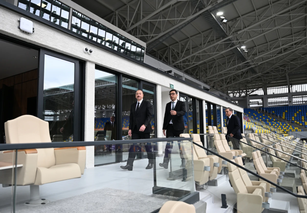 Prezident İlham Əliyev Gəncə şəhər stadionunun açılışında iştirak etdi — 5