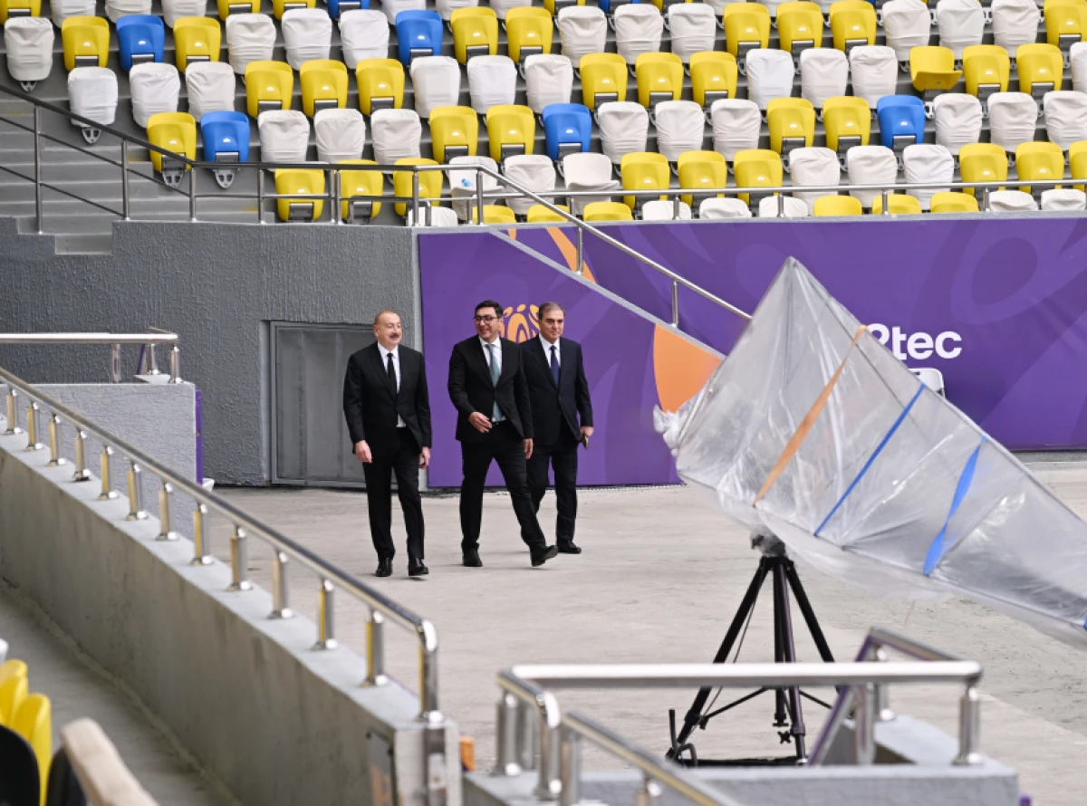 Prezident İlham Əliyev Gəncə şəhər stadionunun açılışında iştirak etdi — 7