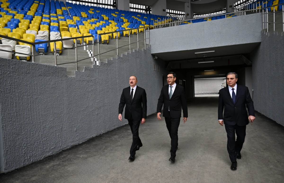 Prezident İlham Əliyev Gəncə şəhər stadionunun açılışında iştirak etdi — 8
