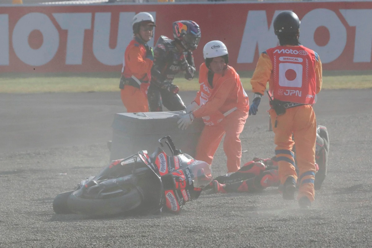 “MotoGP” çempionu xəsarət aldı