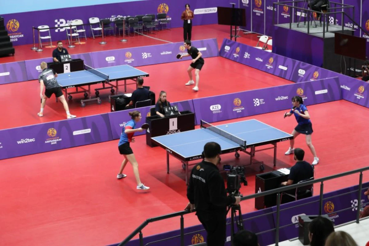 MDB Oyunları: Stolüstü tennis yarışları başa çatdı
