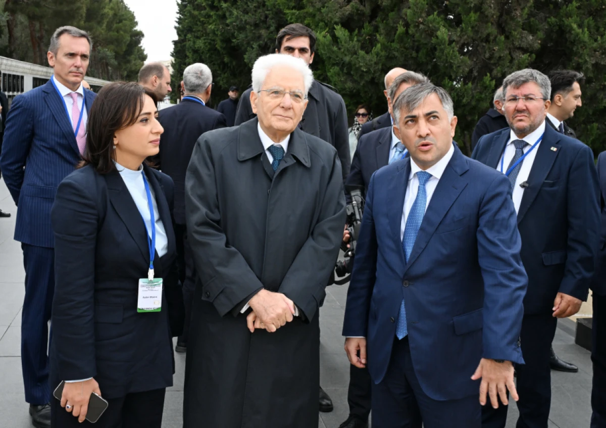 İtaliya Prezidenti Bakıda şəhidlərin xatirəsini andı — 1