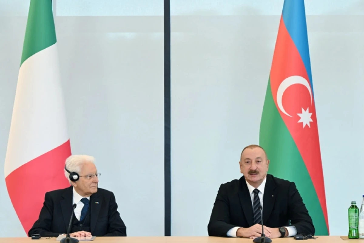 İlham Əliyevin sosial media hesablarında İtaliya Prezidenti ilə görüşünə dair paylaşım edilidi