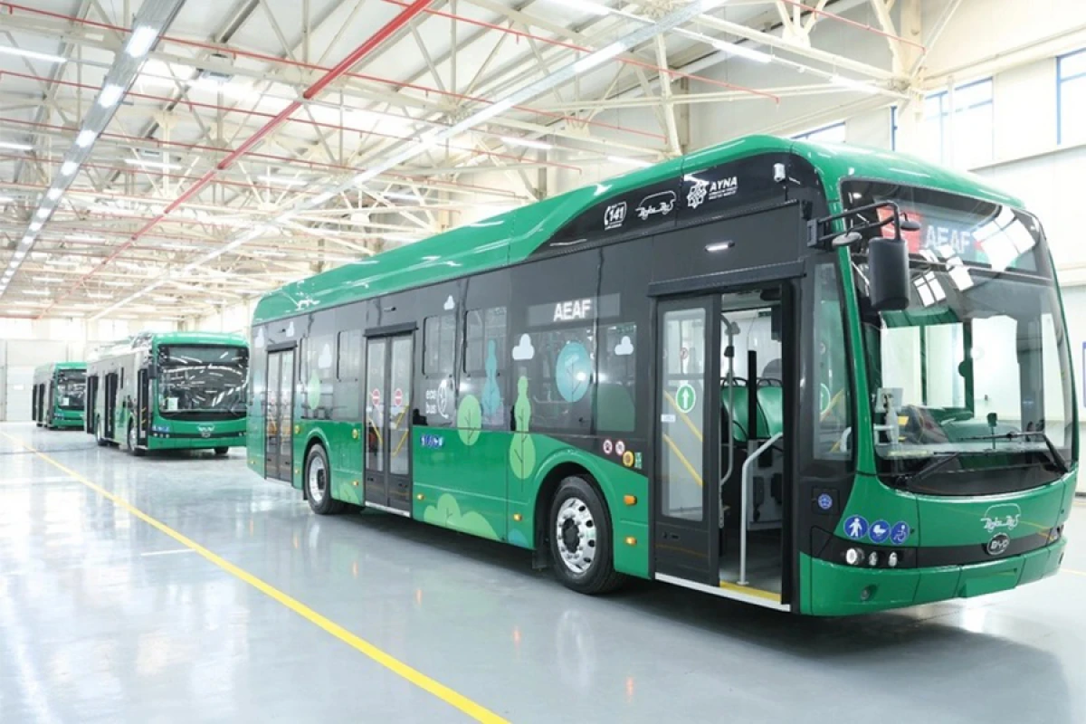 Çin-Azərbaycan ortaq müəssisəsi elektrik avtobuslarının istehsalına başladı