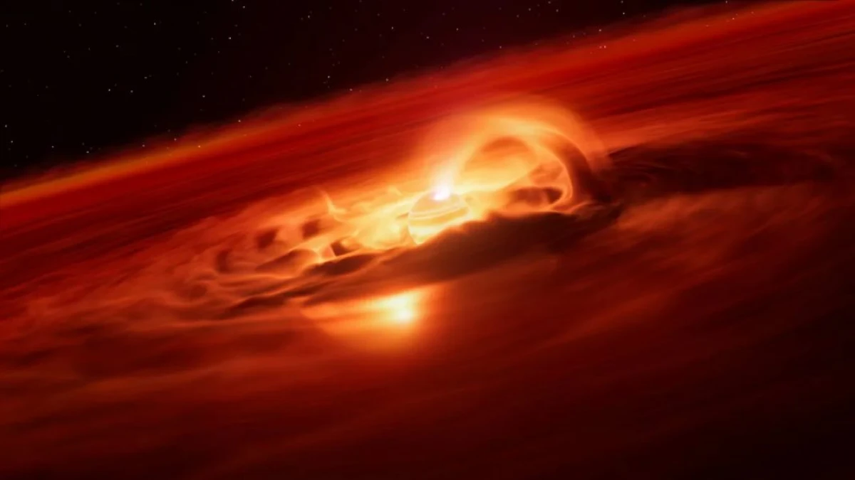 Astronomlar sərbəst üzən "körpə planetdə" sürətli böyümə aşkar etdilər