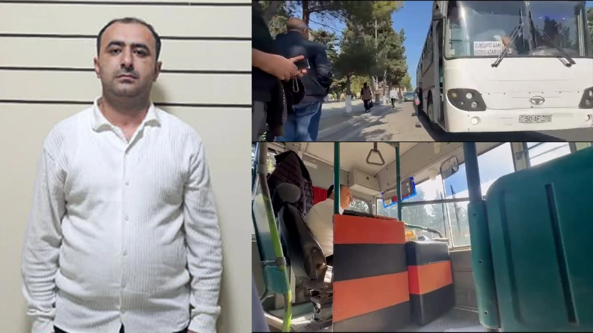 Narkotik vasitənin təsiri altında sərnişin avtobusu idarə edən sürücü həbs olundu — 1