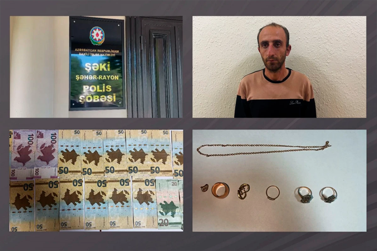Şəkidə oğurluq etdiyi evi yandıran şəxs tutuldu