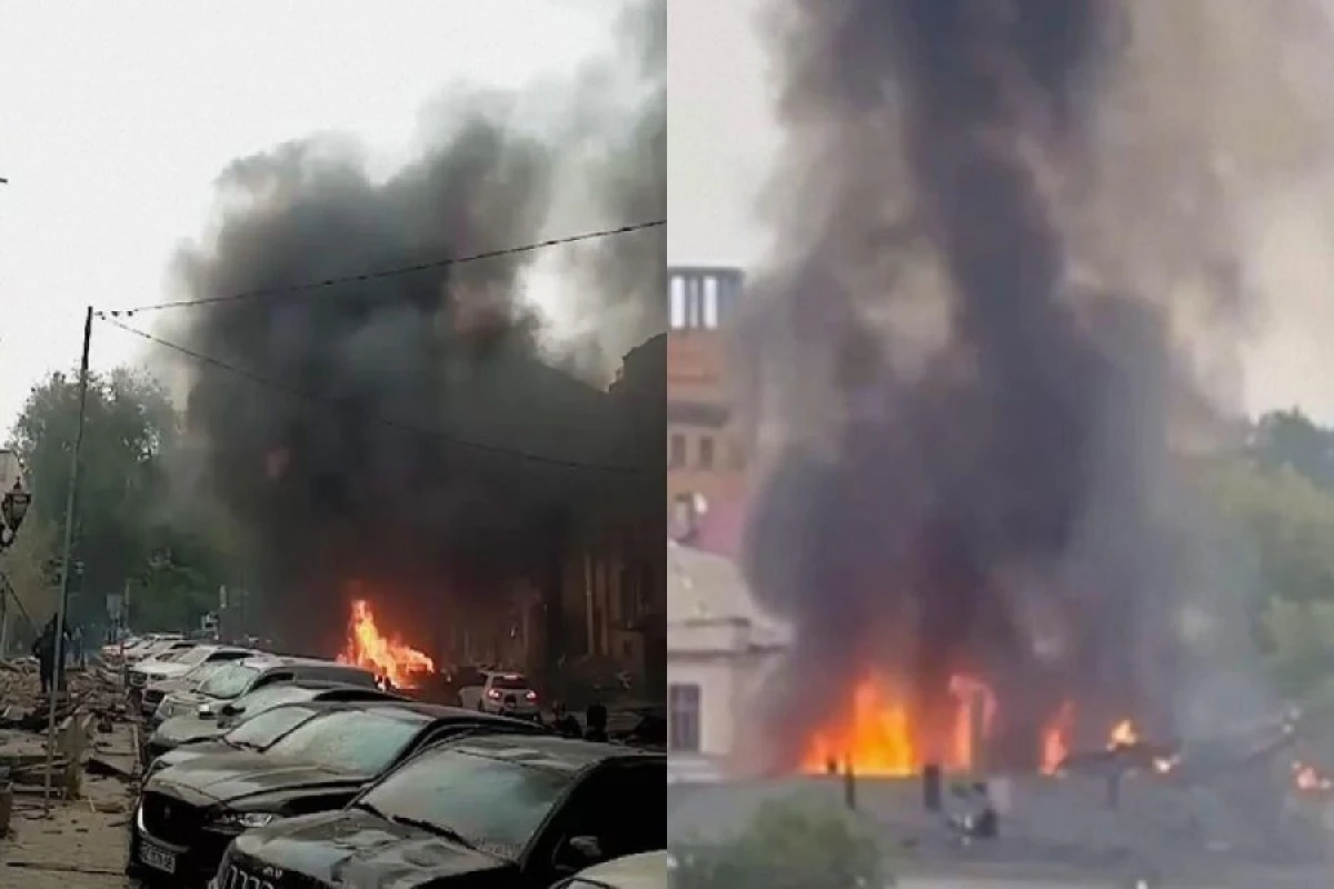 Rusiya Dneprə raket və PUA zərbələri endirdi