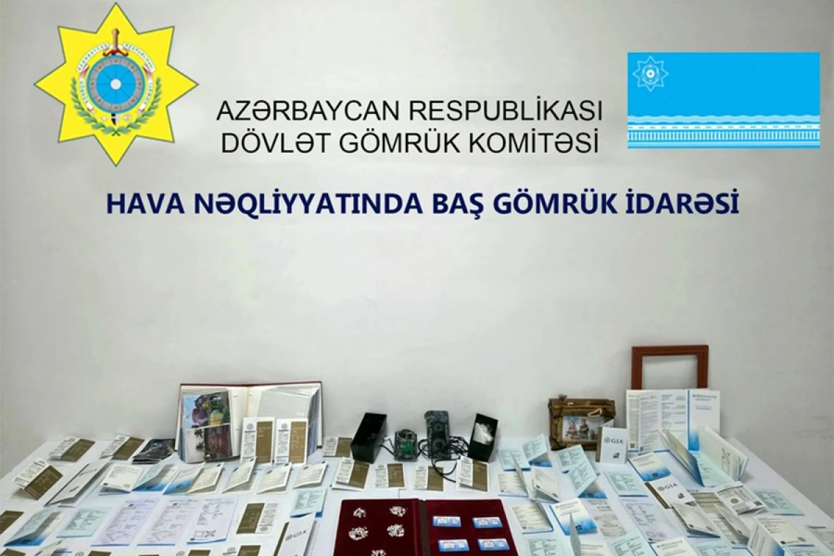 Bakıya brilyant qaşların qanunsuz gətirilməsinin qarşısı alındı