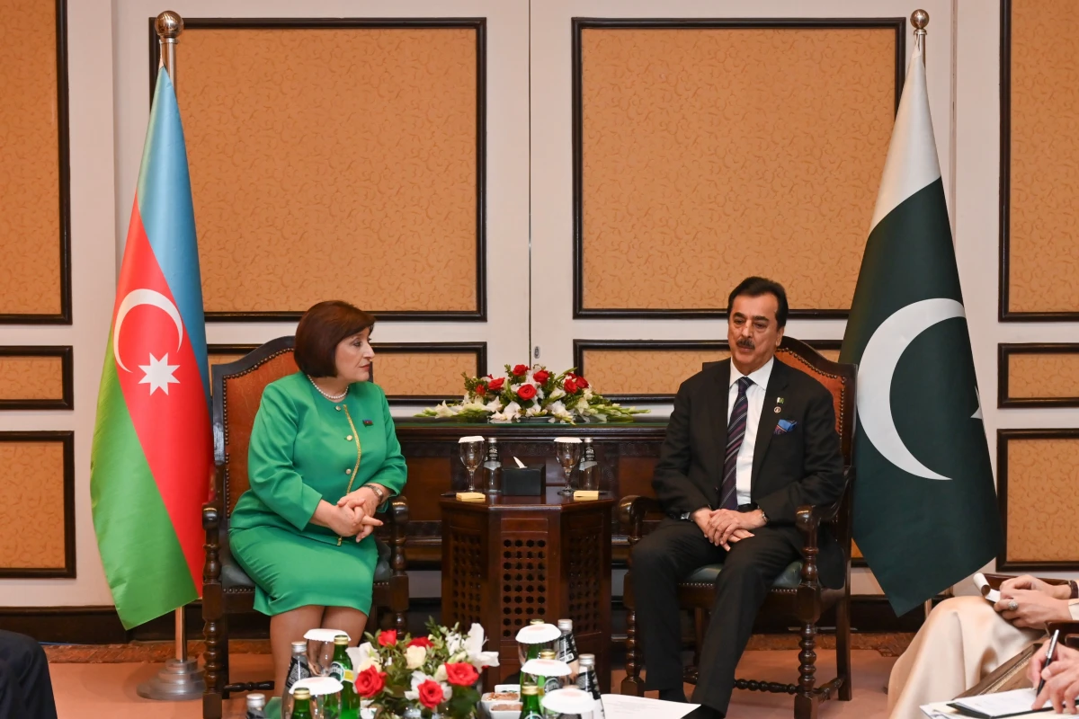 Sahibə Qafarova Pakistan Senatının sədri ilə görüşdü — 6