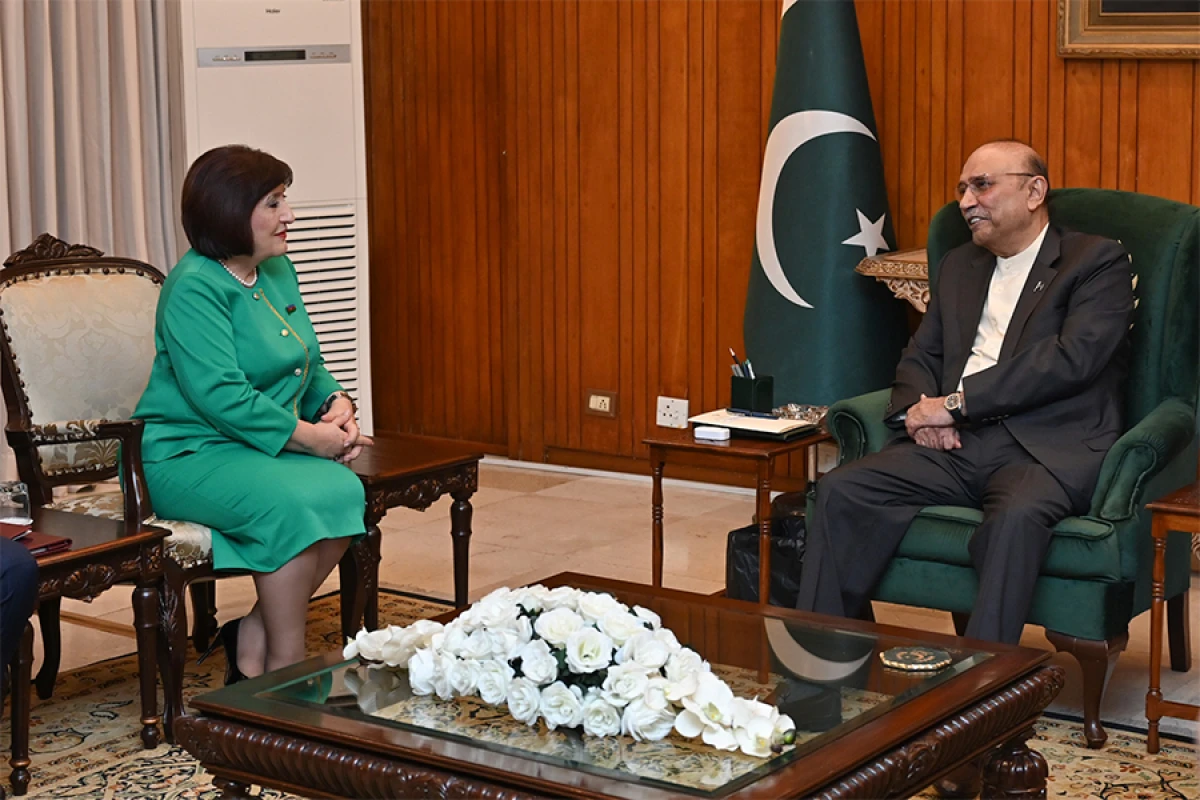 Milli Məclisin sədri Pakistan Prezidenti ilə görüşdü
