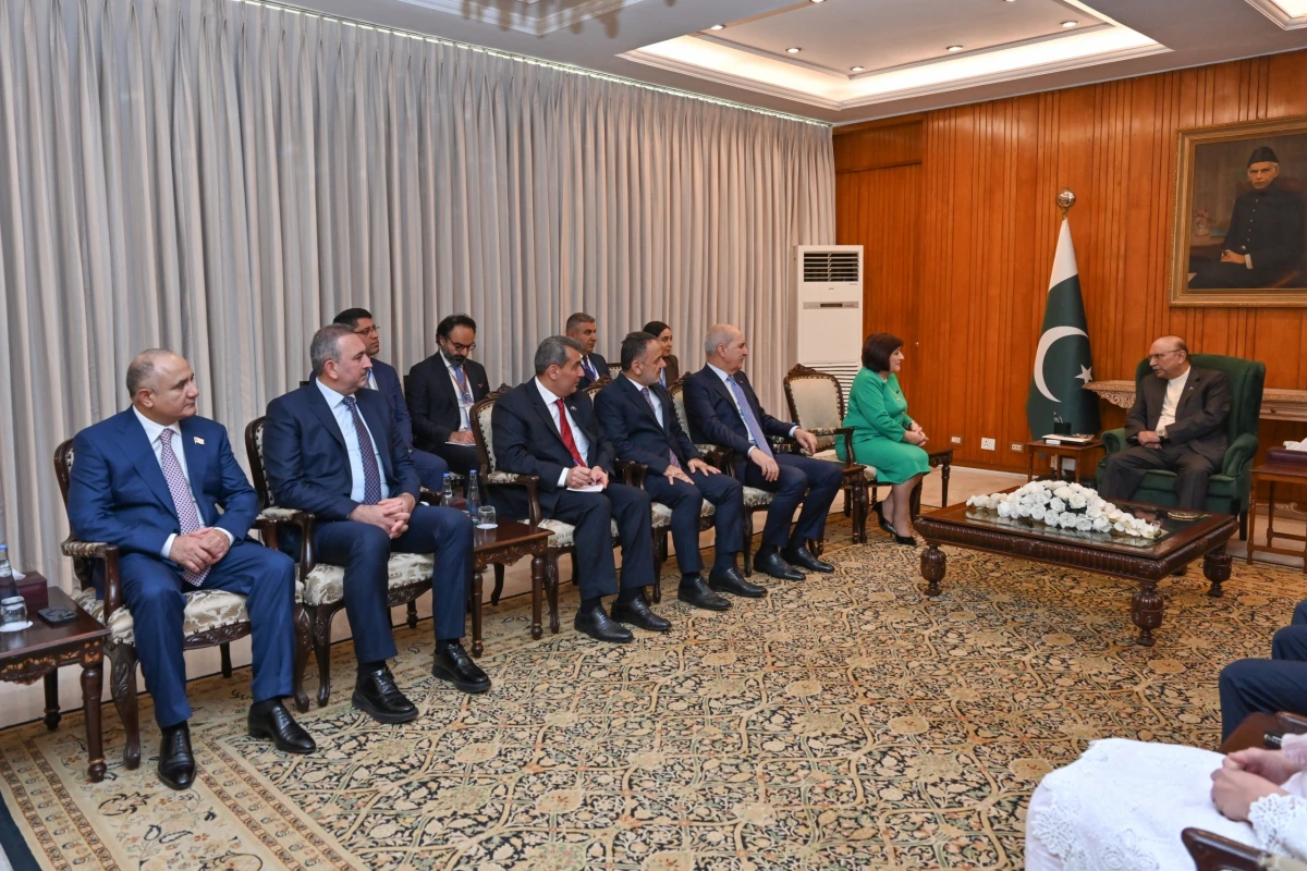 Milli Məclisin sədri Pakistan Prezidenti ilə görüşdü — 1