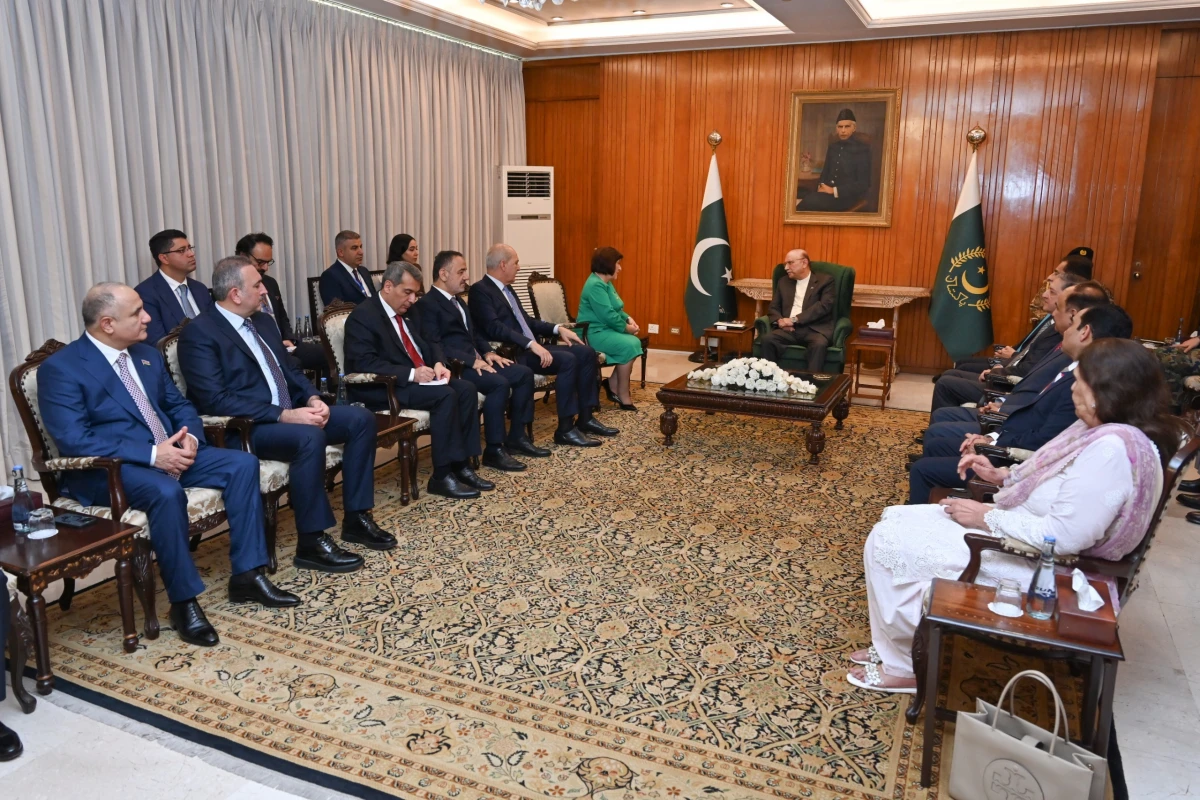 Milli Məclisin sədri Pakistan Prezidenti ilə görüşdü — 3