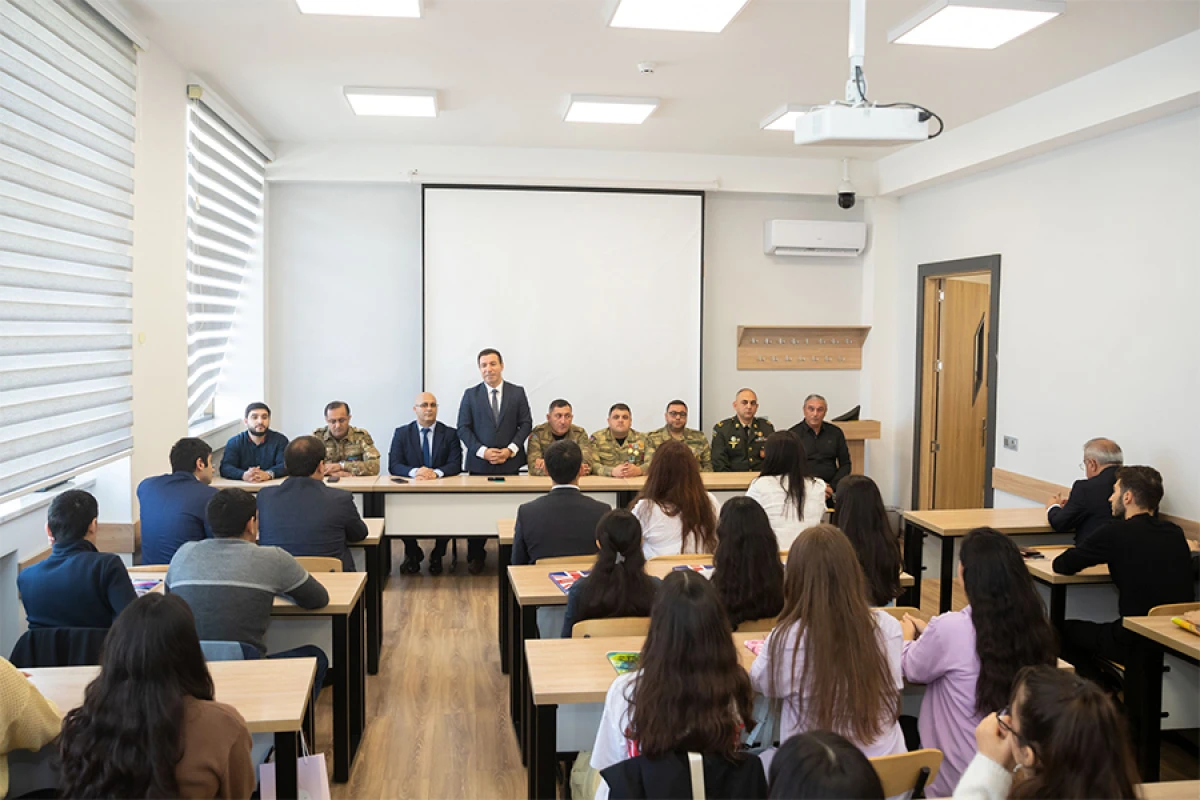 Vətən müharibəsi iştirakçılarının tələbələrlə görüşü təşkil edildi