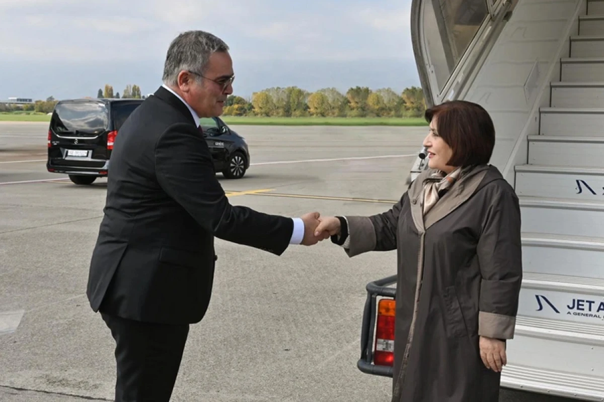 Sahibə Qafarova İsveçrəyə işgüzar səfər etdi