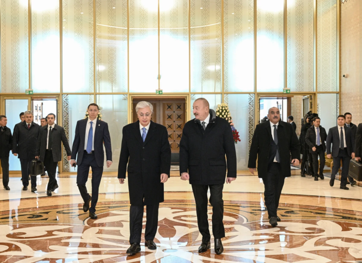 Azərbaycan Prezidenti İlham Əliyev Qazaxıstana dövlət səfərinə gəldi — 1