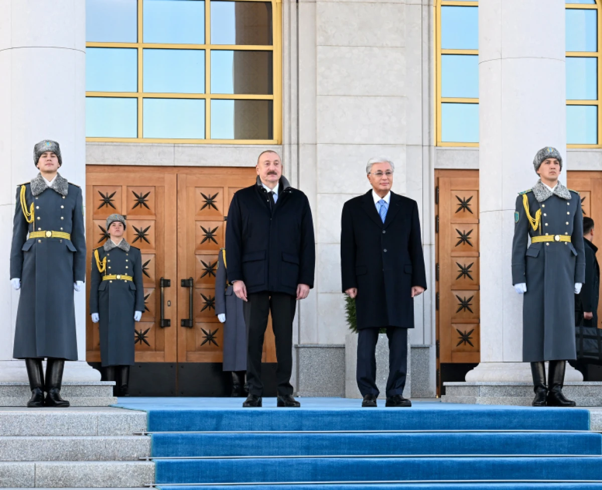 Azərbaycan Prezidenti İlham Əliyev Qazaxıstana dövlət səfərinə gəldi — 4