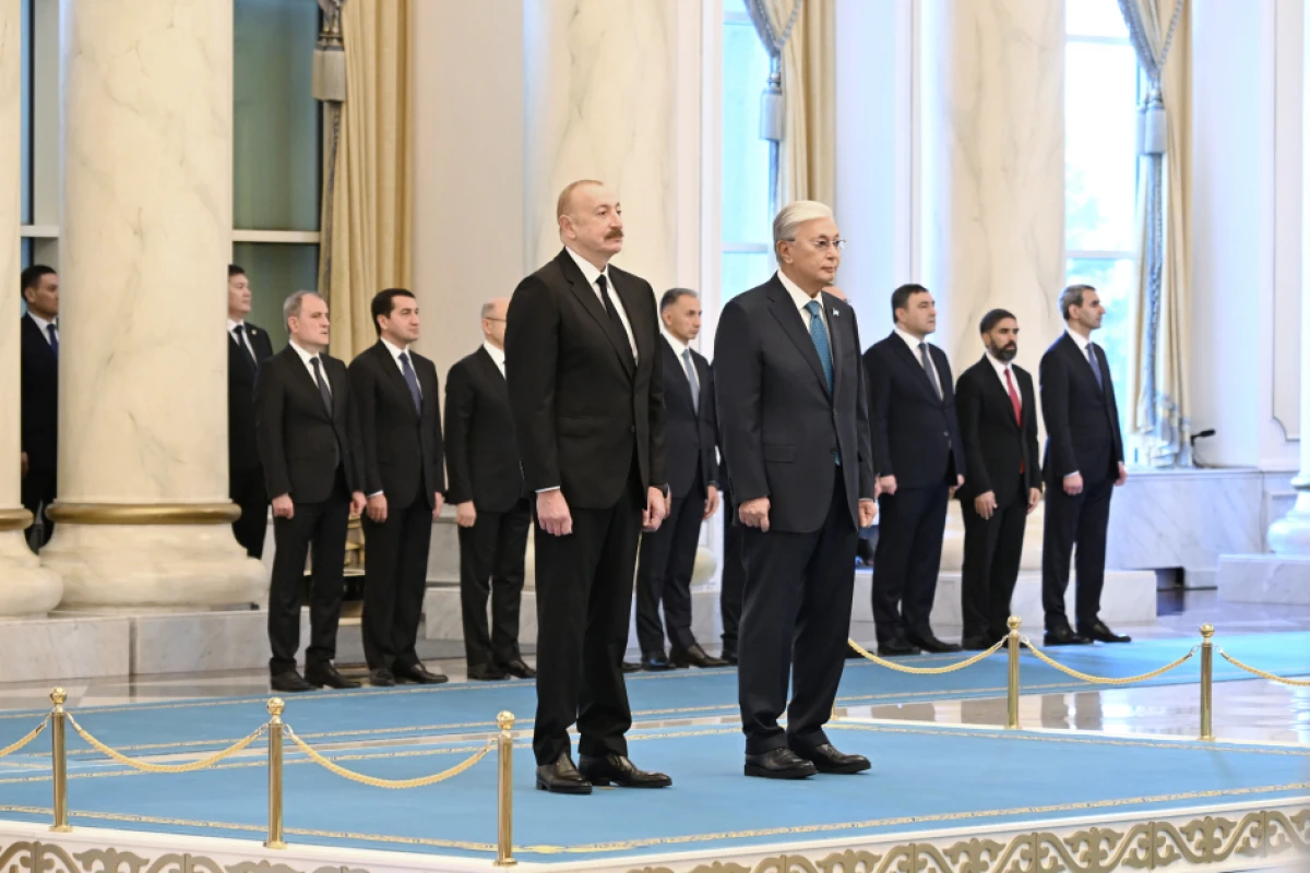 Azərbaycan Prezidentinin Astanada rəsmi qarşılanma mərasimi olub - YENİLƏNİB — 1