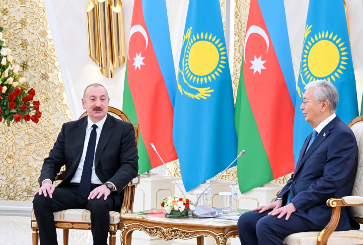 Astanada Azərbaycan və Qazaxıstan Prezidentlərinin təkbətək görüşü oldu — 2