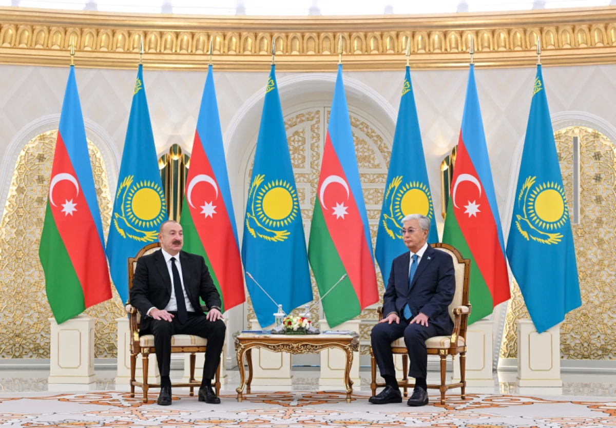 Astanada Azərbaycan və Qazaxıstan Prezidentlərinin təkbətək görüşü oldu — 3