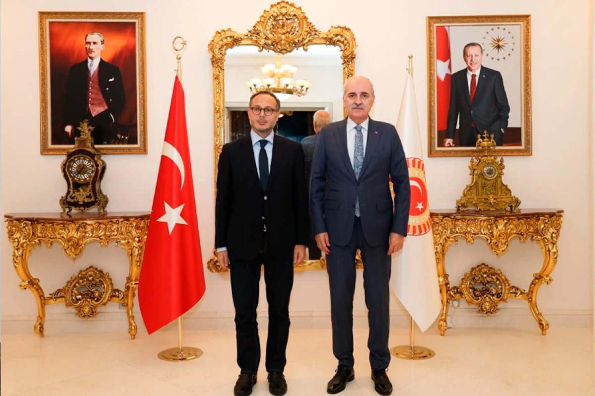 Türkiyə Parlamentinin sədri TÜRKPA-nın Baş katibi ilə görüşdü