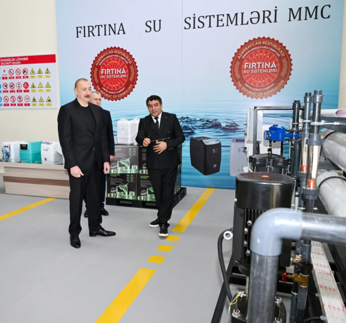 İlham Əliyev Sabirabadda su filtrlərinin istehsalı müəssisəsinin fəaliyyəti ilə tanış oldu — 5