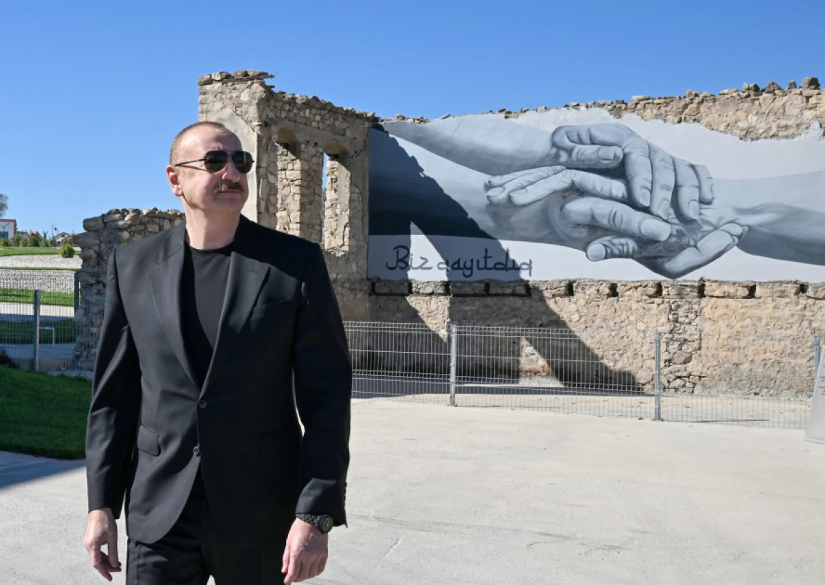 İlham Əliyev Cəbrayıl rayonunun Horovlu kəndinin birinci mərhələsinin açılışında iştirak etdi — 3