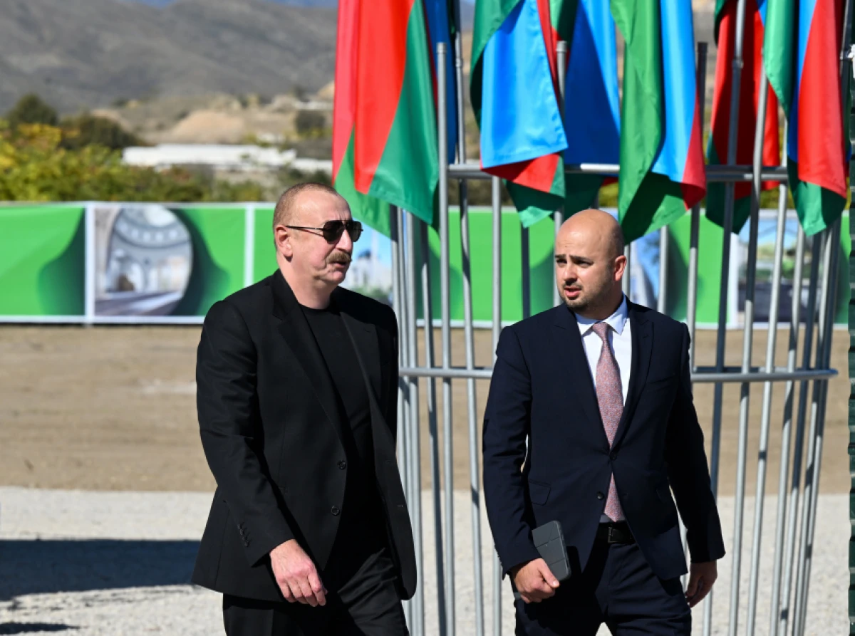 Prezident Cəbrayıl şəhər məscidinin təməlini qoydu — 2