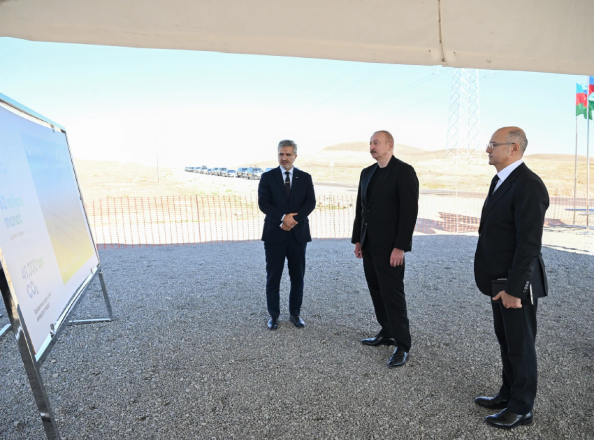 Prezident Cəbrayıl rayonunun Şahvəlli kəndində “Şəms” və “Üfüq” Günəş Elektrik stansiyalarının təməlini qoydu — 2