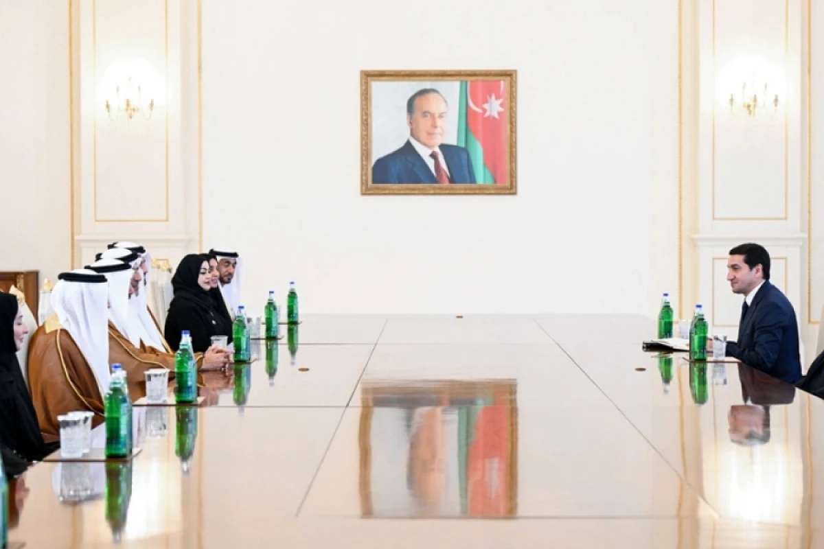 İlham Əliyev Birləşmiş Ərəb Əmirlikləri Federal Milli Şurasının sədrini qəbul etdi