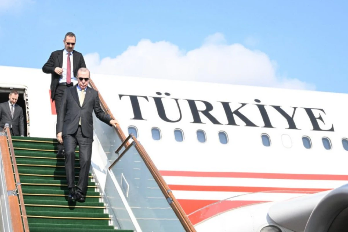 Ərdoğan Azərbaycana gəldi