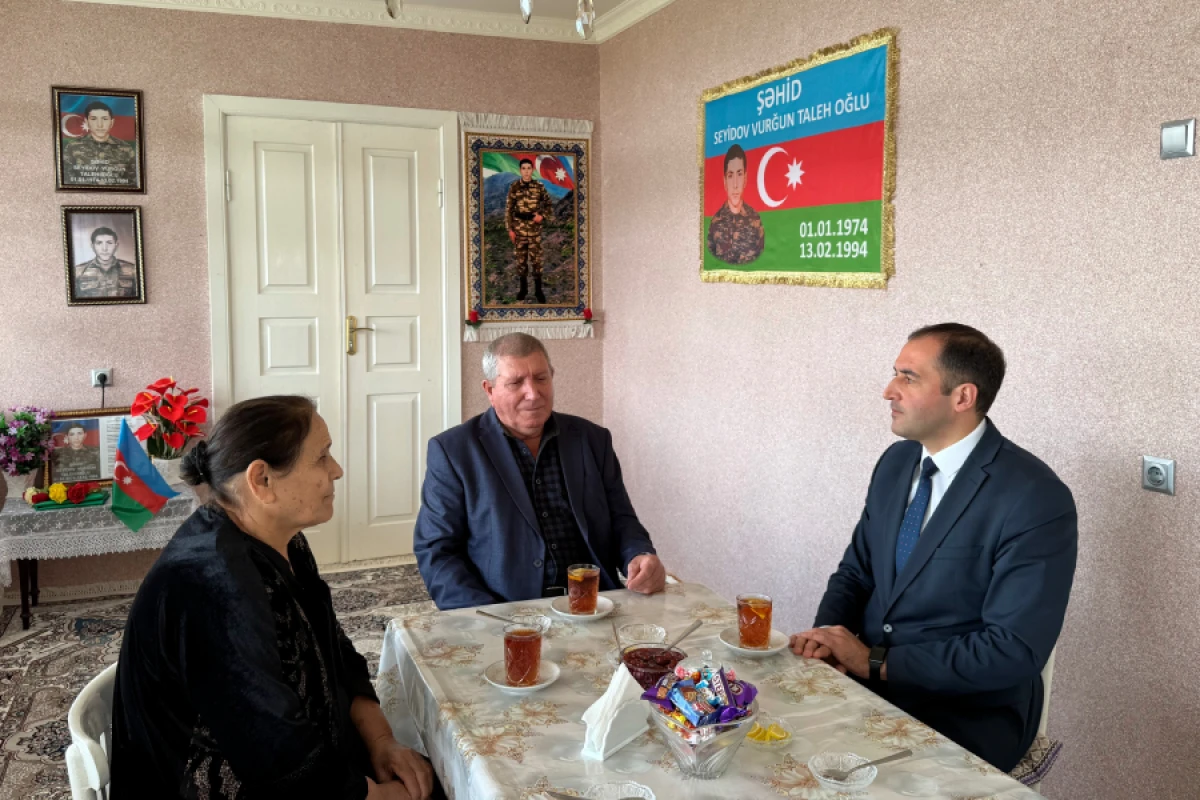 Respublikanın müxtəlif bölgələrində yaşayan şəhid ailələri ziyarət olundu
