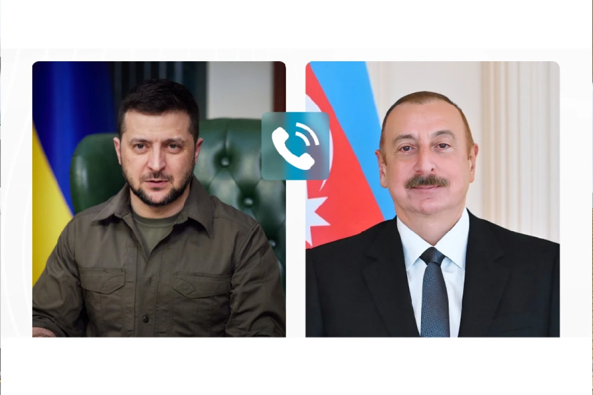 İlham Əliyev Volodimir Zelenski ilə Ukraynada Azərbaycan səfirliyinə raket zərbəsini müzakirə etdi