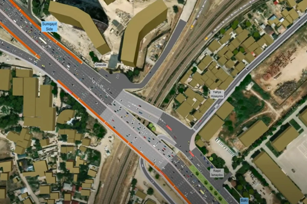 Bakıda iki küçənin kəsişməsində yol hərəkəti yenidən təşkil edilir