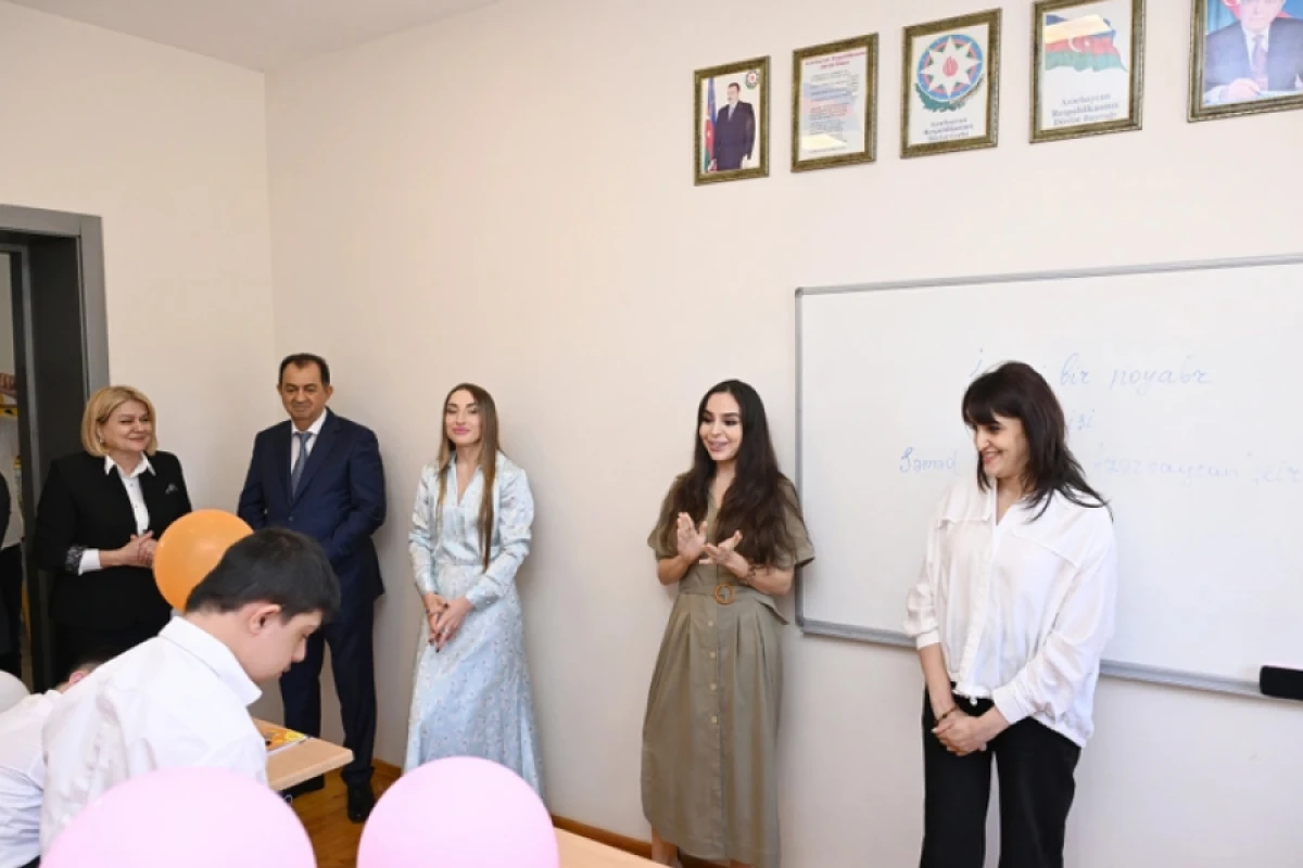 Heydər Əliyev Fondunun vitse-prezidenti Leyla Əliyeva Lənkəranda internat məktəbində oldu