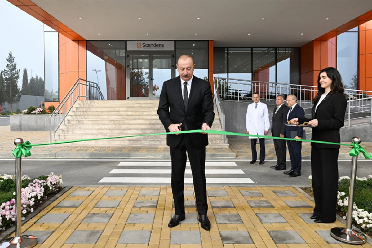 Prezident İlham Əliyev dərman preparatları istehsalı müəssisəsinin açılışında iştirak etdi
