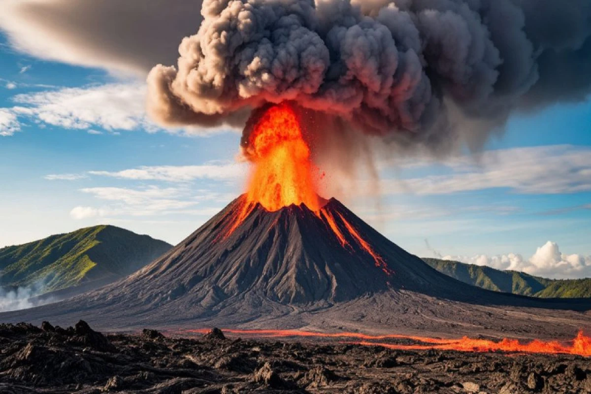 Kilauea vulkanı püskürdü