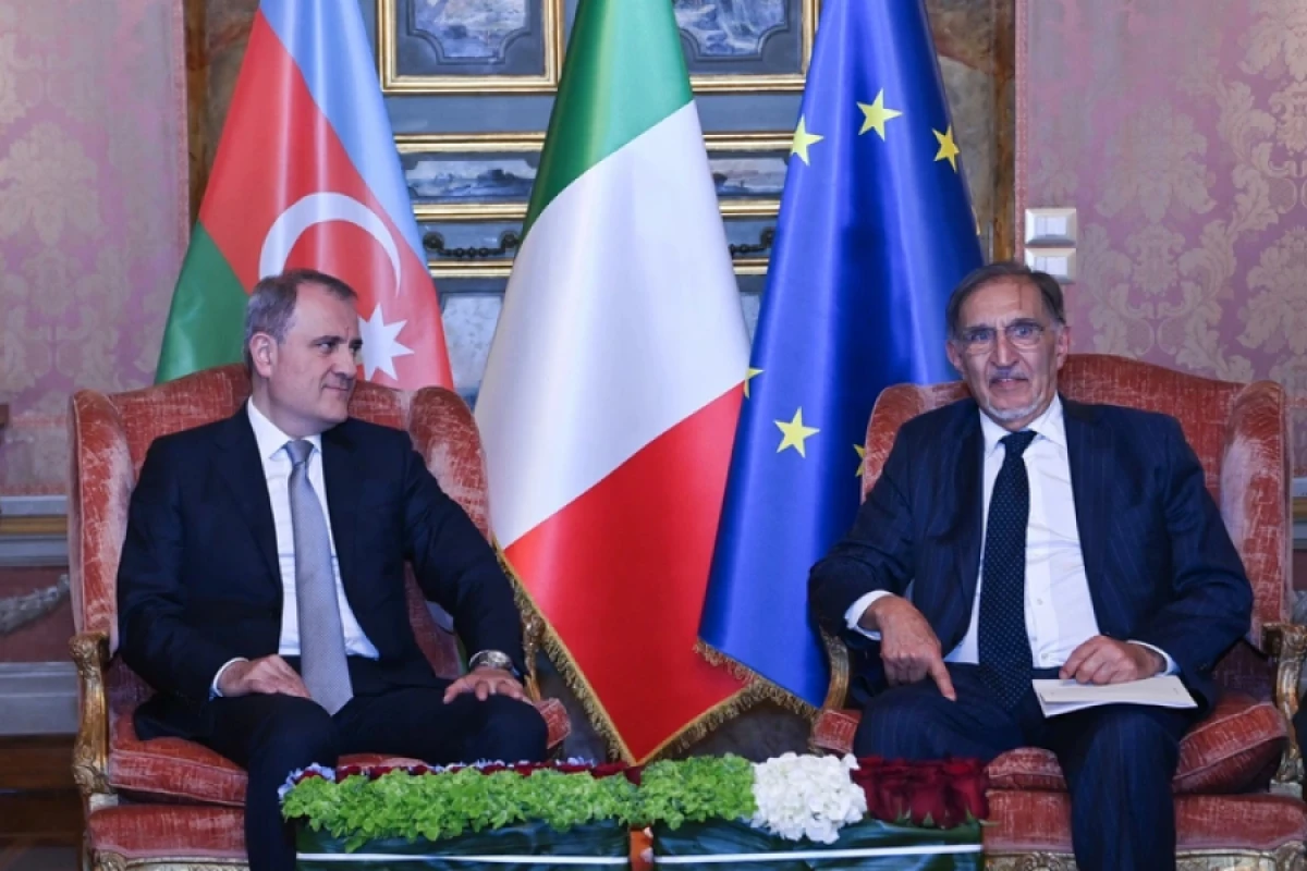 Ceyhun Bayramov İtaliya Senatının Sədri ilə görüşdü