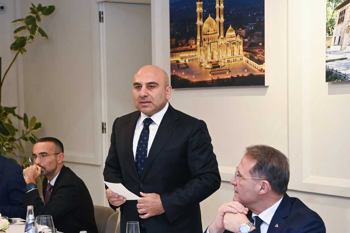 Ceyhun Bayramov Romada İtaliya rəsmiləri ilə şam yeməyinə qatıldı — 2