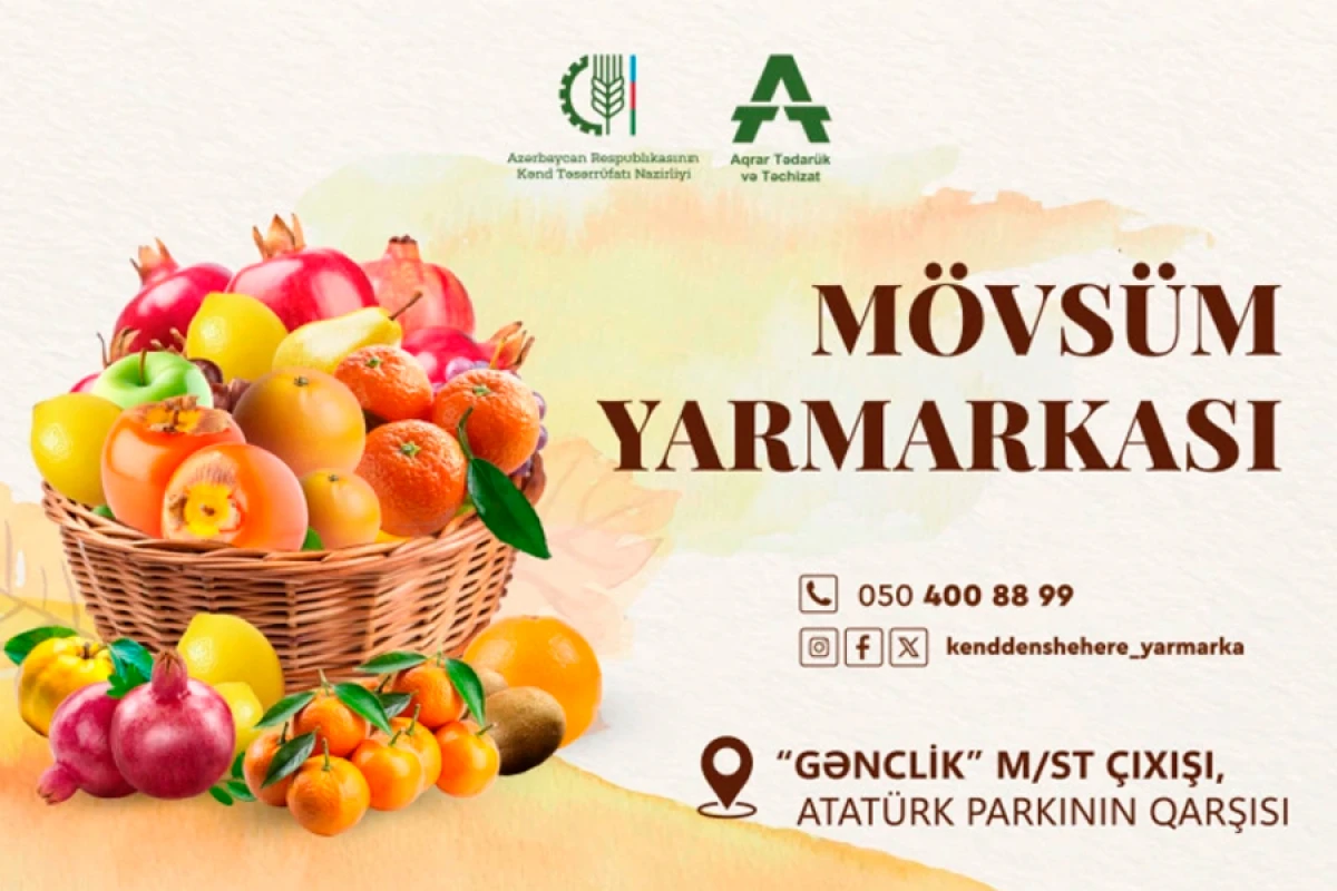 "Mövsüm yarmarkası" təşkil olunacaq