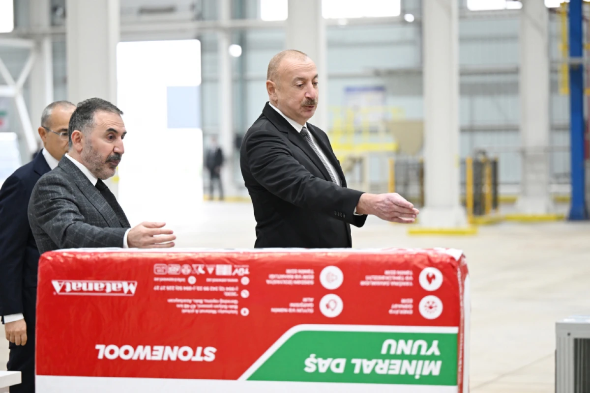 Prezident “AZWOOL” mineral daş yunu zavodunun açılışında iştirak etdi — 2