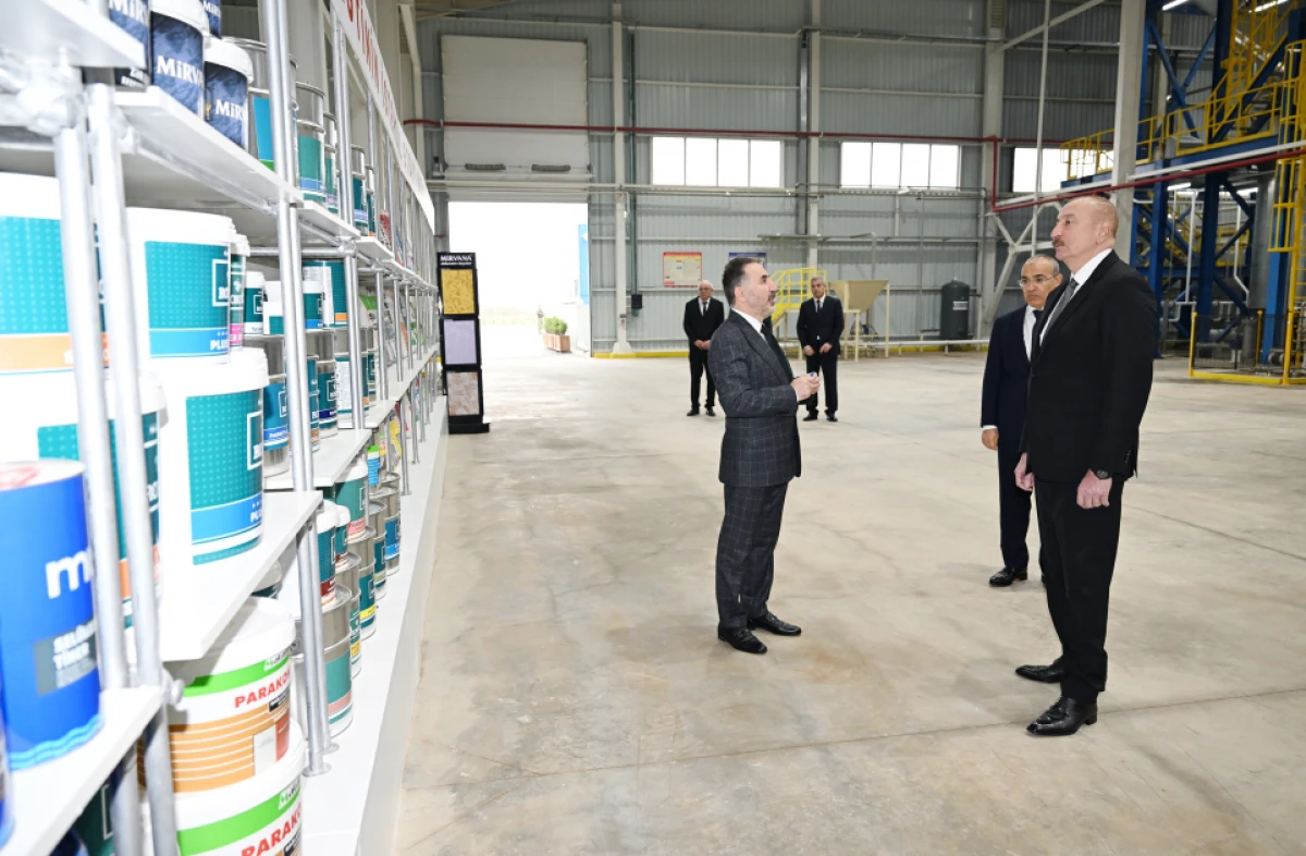 Prezident “AZWOOL” mineral daş yunu zavodunun açılışında iştirak etdi — 6