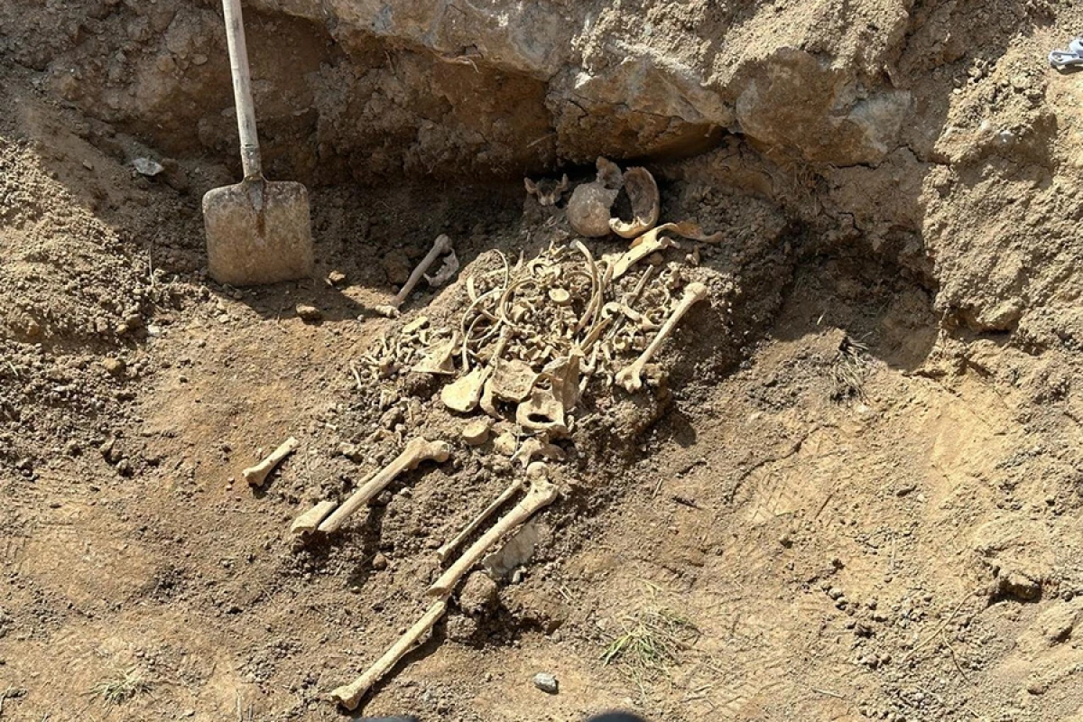 Ağdamda insan skeletinin qalıqları aşkarlandı