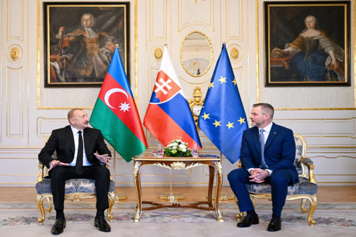 Azərbaycan və Slovakiya prezidentlərinin təkbətək görüşü oldu