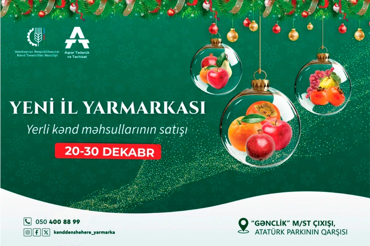 "Kənddən şəhərə" Yeni il yarmarkası keçiriləcək