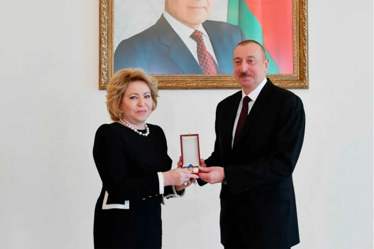 Valentina Matviyenko Azərbaycan liderinə təbrik məktubu göndərdi