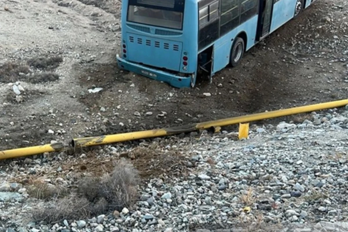 Ordubadda avtobus qaz kəmərini zədələdi