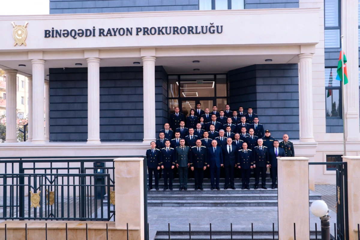 Binəqədi rayon prokurorluğunun yeni inzibati binası istifadəyə verildi - FOTO