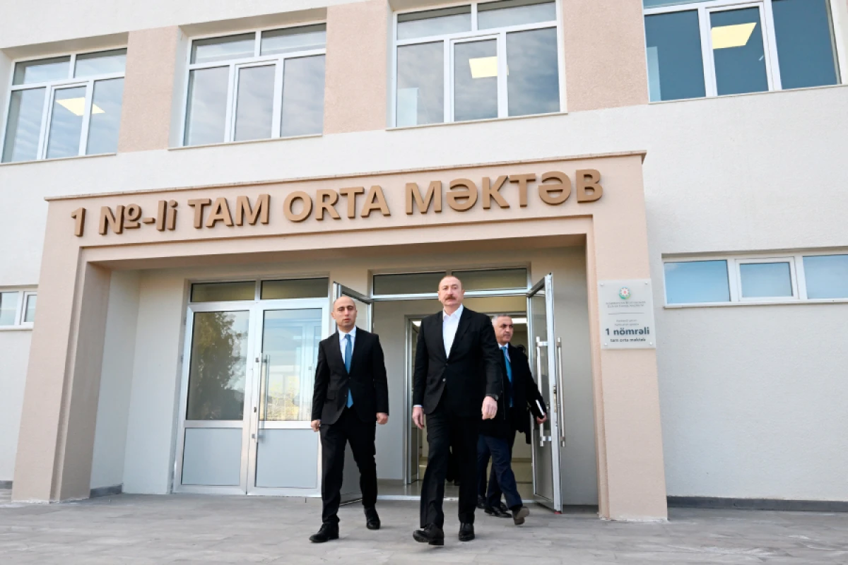 Kərkicahan qəsəbə 1 nömrəli tam orta məktəbin binası əsaslı təmirdən sonra istifadəyə verildi - YENİLƏNDİ