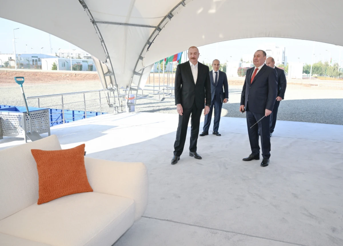 Prezident İlham Əliyev Ağdam Sənaye Parkında “Saloğlu Qarabağ” MMC-nin istehsal müəssisəsinin təməlini qoydu — 3